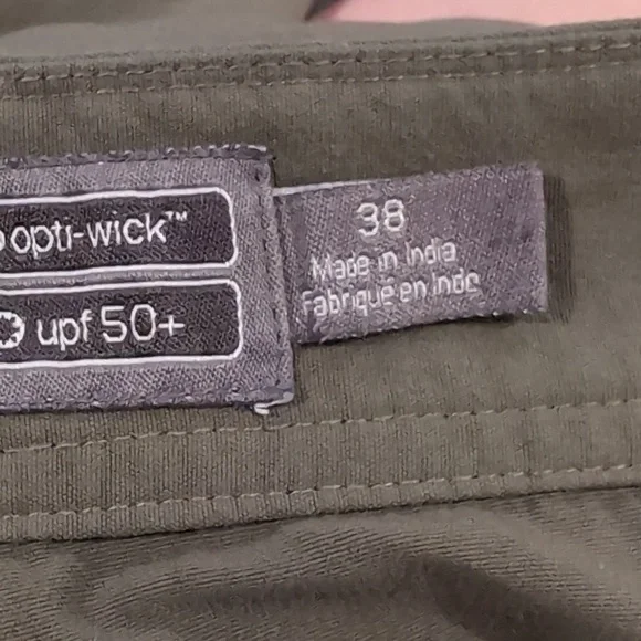 Merrell Olive Green Cargo Shorts Opti Wick - Picture 7 of 8